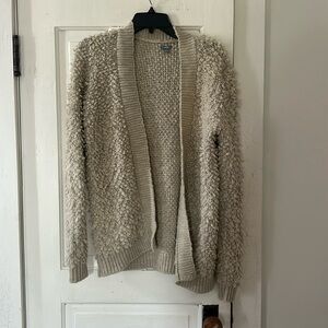 aerie fuzzy cardigan size small